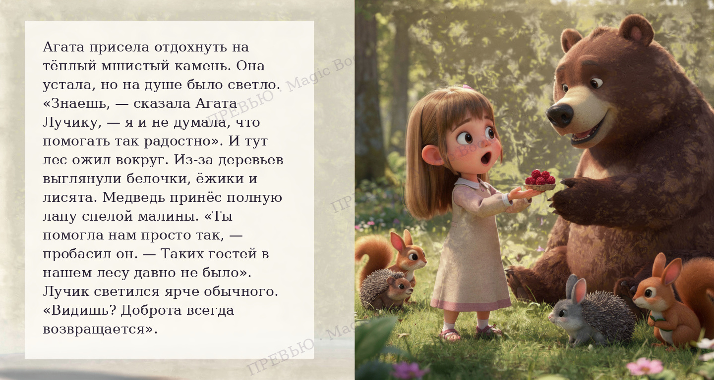 Персональный разворот Magic Book — вторая сцена